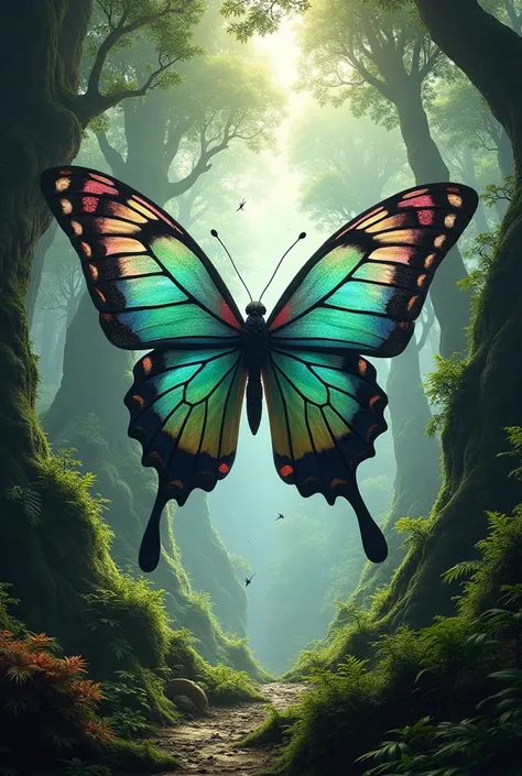 Giant forest butterfly 