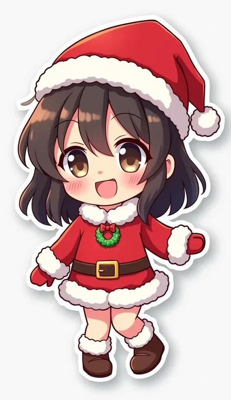 Individual modern Christmas anime sticker for Etsy 