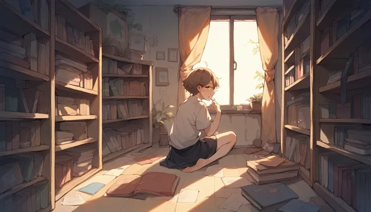 If you shift the bookshelf, there is a hidden room。