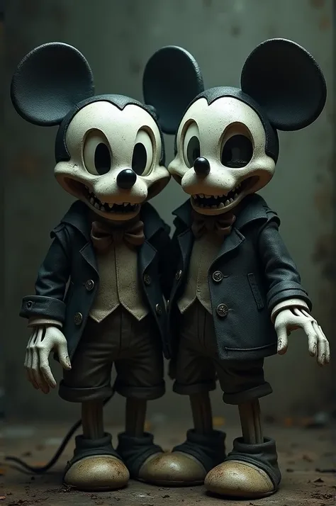 Mickey et donald tete de mort