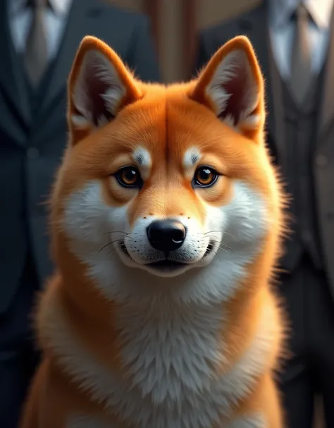 masterpiece, best quality, Photorealistic, realistic, photograph, Shiba Inu eyewitnesses