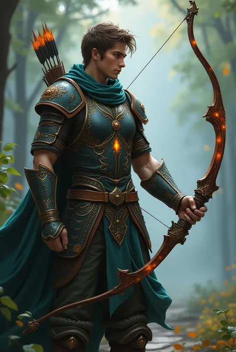 Megic bow names Arcane Dawn make it normally  and who use it is Eralis male half elf  handsome wearing scale meal hair style great dont forget it half elf 