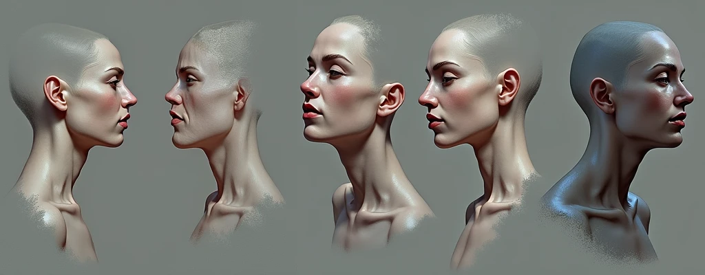  Create a series of illustrations that represent the idealized and realistic morphology of facial exposures of the face.   planes that focus on teaching in the simplest way how to paint the morphology of the face . which emphasizes soft brushstrokes with c...