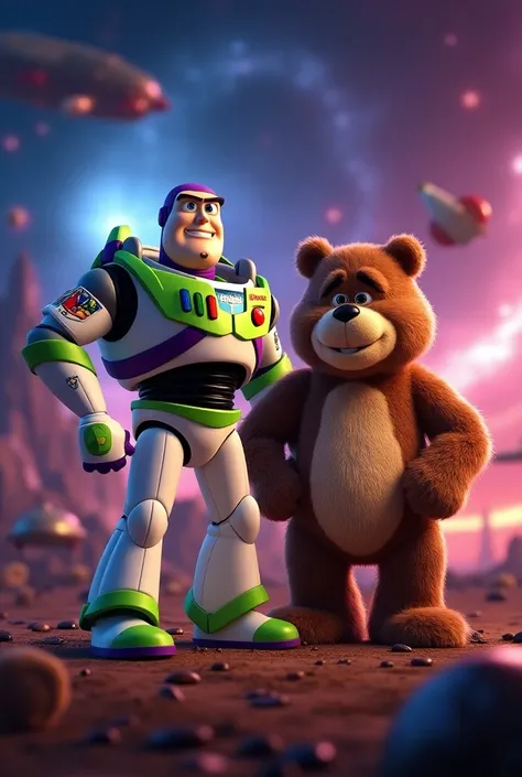 Buzz Lightyear and Lotso best developed in an image for wallpaper 