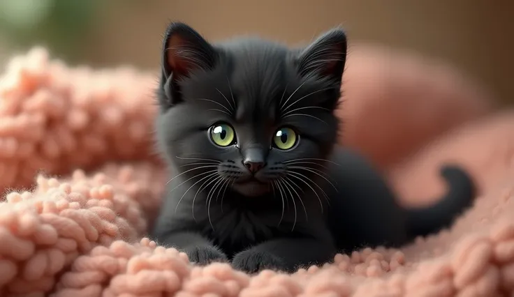 cute black kitten　　3　