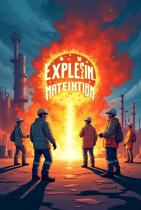  chemistry in explosion prevention,has a specific message ,bright colors