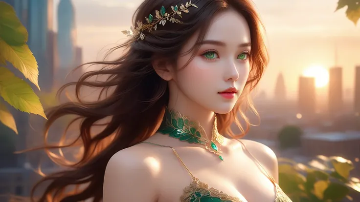 A Masterpiece In 32K Resolution, Supreme Quality, Super Detail, Official Art, Cinematic Lighting, Beautiful And Aesthetic, Ultra-Detailed Features, Very High-Resolution 32K Wallpaper. A Girl With Crystal-Textured Skin, A Cold Look, And Smooth Movement, Ado...