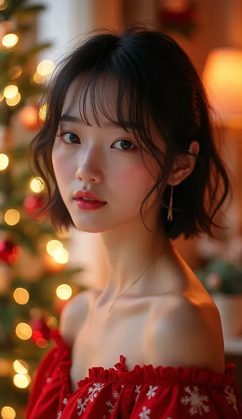  Korean girl with Christmas theme for pfp