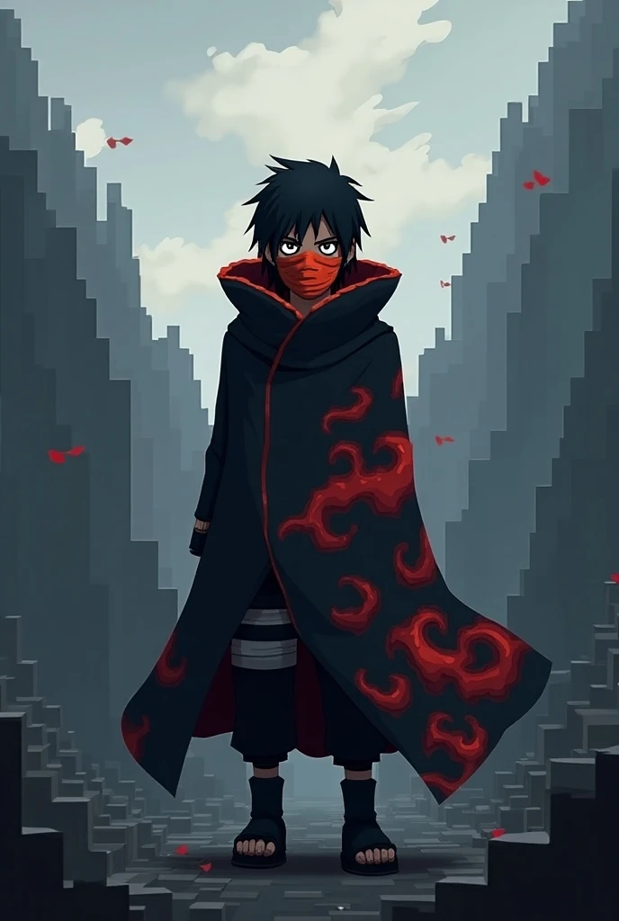 obito uchiha minecraft 2d