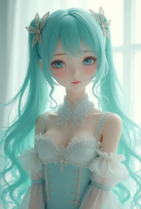 Miku white lolita Long Hair, 