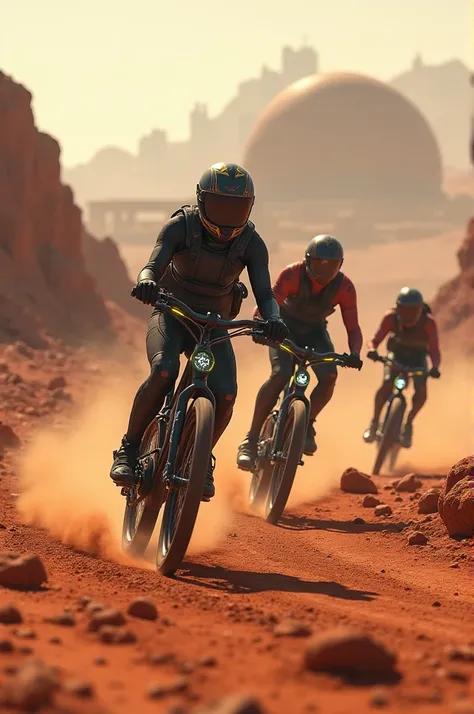 Bike racing in mars 