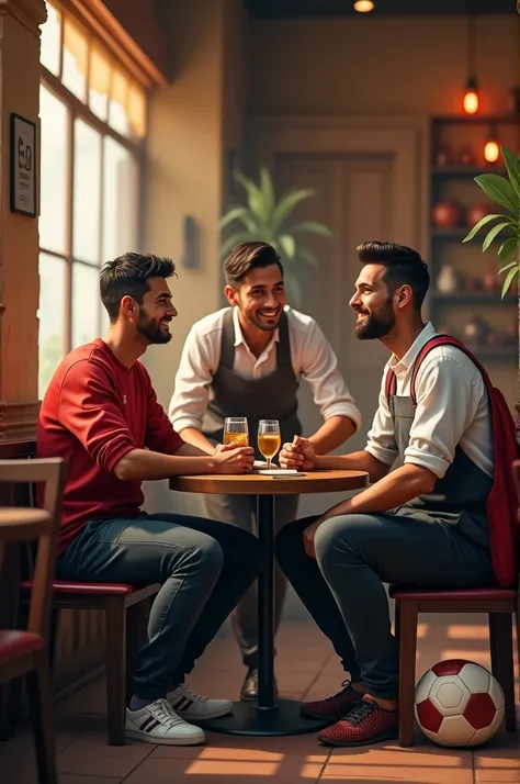 Oh, Ive got one! So, Ronaldo and Messi walk into a cafe. The waiter asks, "Why the long faces?" And Ronaldo says, "We just cant seem to kick back and relax!" 😄