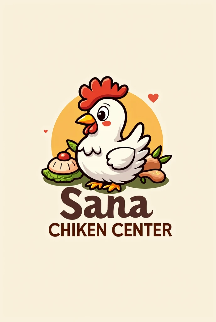 A logo sana chiken center 
