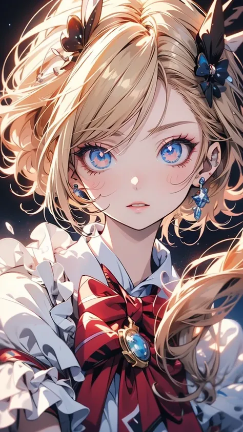 The whole body is drawn 、 anime girl 、 Alice in Wonderland,  anime style  4 k, ( Very delicate and beautiful face), (  Beautiful Eyes in Every Detail ),   digital animation art  , Nightcore, Digital anime illustration,  anime style d digital art,  Anime Ar...