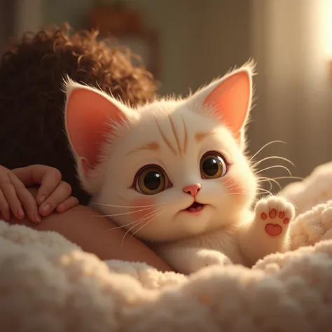 Such a cute cat makes our hearts melt. !  Sometimes, when a cat steals our hearts, its like showing its love and trust towards us. Getting close or showing a cute gesture is like saying love in its own way, making us love it even more.!