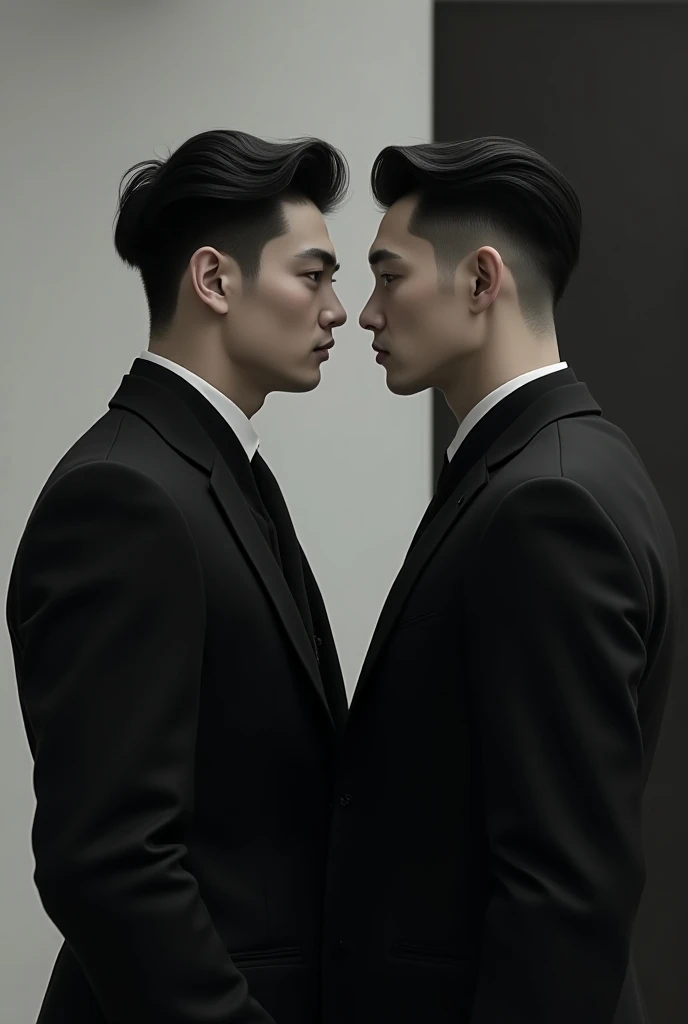 The two sons of the tycoon family .  is in his late 20s.
Brother :  sharp
My brother :  looks cute
Both look : Remove beard !!!, Angled chin , 2 sons of a , high nose,  raised only 2 sons of ,  Physically good ,  Appropriate weight , handsome korean!!!, Se...