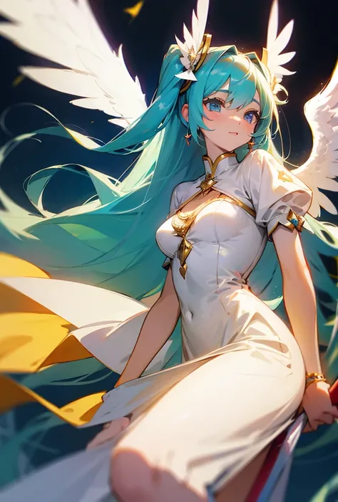 , Miku, princess, winged angel,Long Hair, 