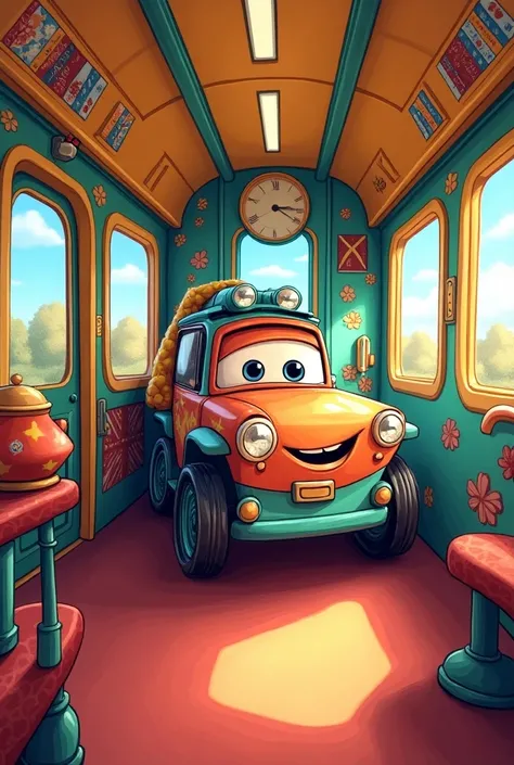 C for car in train cartoon 3rd carriage car crtoom bright 