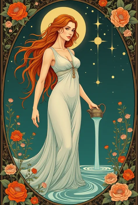 Astrology of the zodiac "Aquarius" which is symbolized and represented the mystical healer who bestows water and life from water bearer the form of a Woman, which is associated with many things like a figure a woman  pouring water is associated with (thoug...