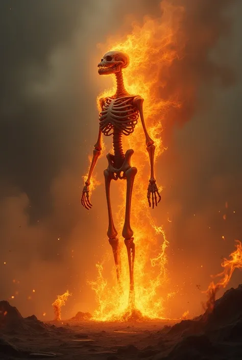 Skinny Giant Fire Monster