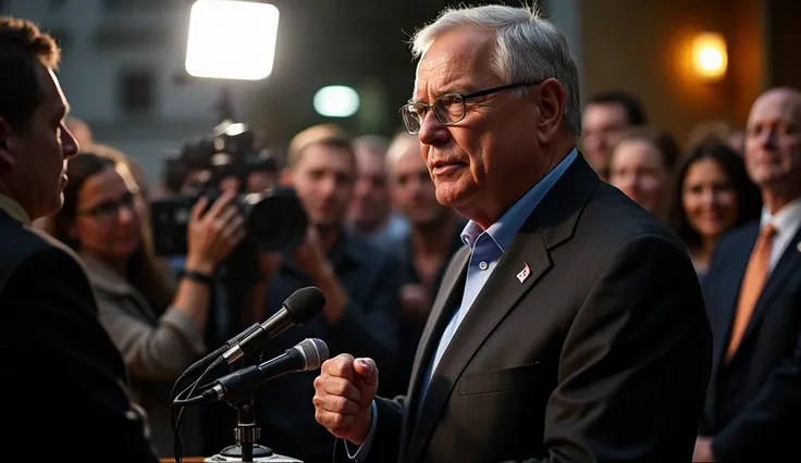 Randy Ertman, Jennifer’s father, becoming a powerful advocate for victims rights, speaking at a press conference about legislative changes for grieving families.
An image of Randy Ertman speaking passionately to reporters, emphasizing his commitment to jus...