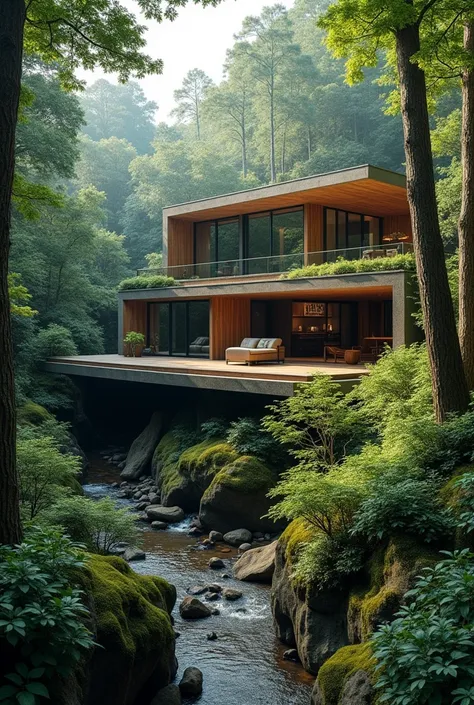 "luxury forest home."
