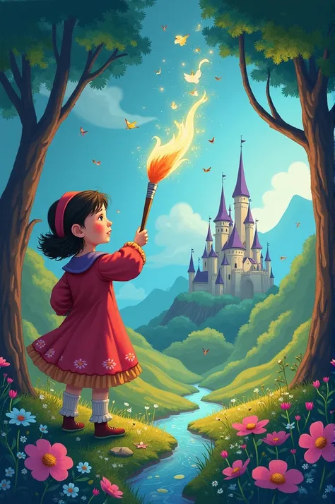 Heres an interesting story for s:

*The Magical Paintbrush*

Once upon a time, in a small village, there lived a young artist named Lily. She loved painting beautiful landscapes and portraits.

One day, while exploring her attic, Lily discovered an old, my...