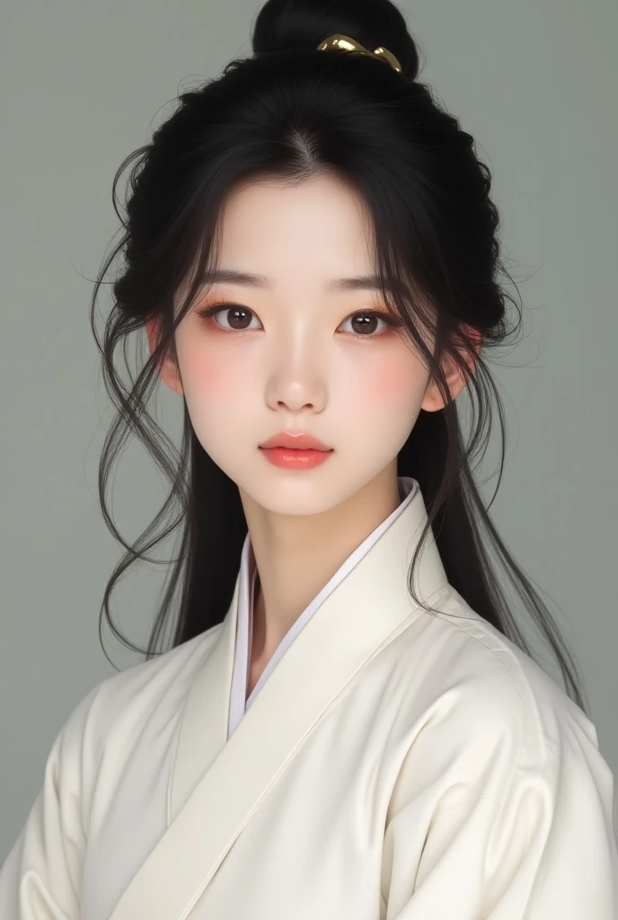 BTS Park Jimin is a korean historical looking boy who was absolutely beautiful and  gorgeous and he Has long straight loose silky black hair . jimin s slim face was pale and symmetrical, his eyes were sharp and almond-shaped but soft and warm, his cheeks r...