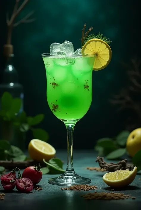 Fait moi une image d’un cocktail nommé the joker’s smille 
