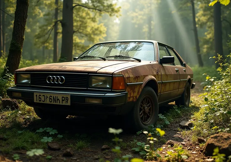 Fully restoration 1980 AUDI Q8 car abandoned for 30 years