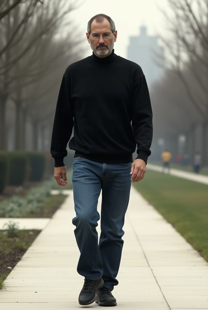 Steve Jobs is taking a walk