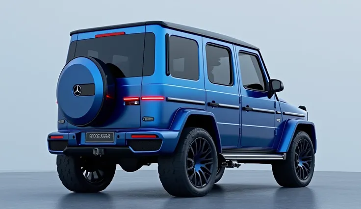 2025 Mercedes G-Class, a blend blue colour back side 