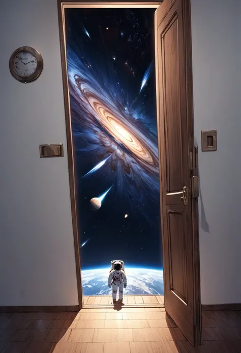 a door leading to space