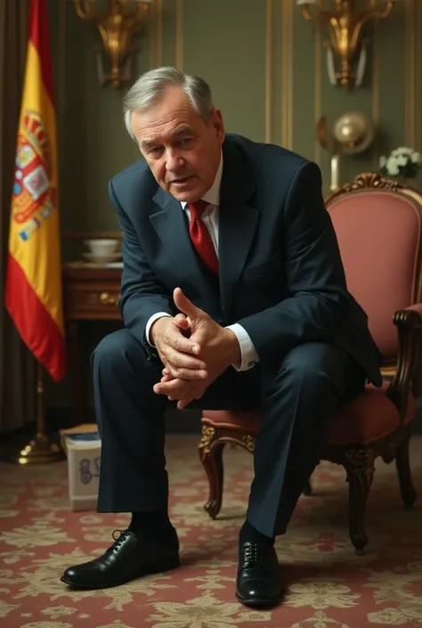 President of the Government of Spain pooping