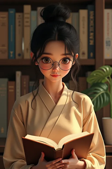 Cute introverted girls who wear glasses. Who is 22 years old Indian girl who wears Korean clothes. Who loves reading books.