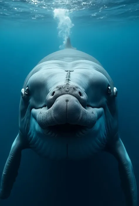 Close-up of a whale’s blowhole