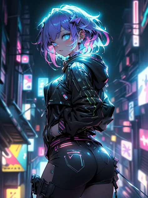 cyberpunk concept, rain, neon lights,  high resolution ,  masterpiece , necessary,  anatomically correct, premiado muchas veces,...