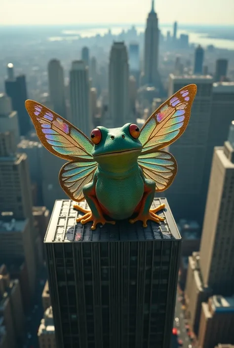 A frog with butterfly wings, em nova York 