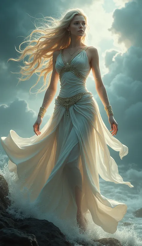 whole body of zephyra goddess of wind and storm