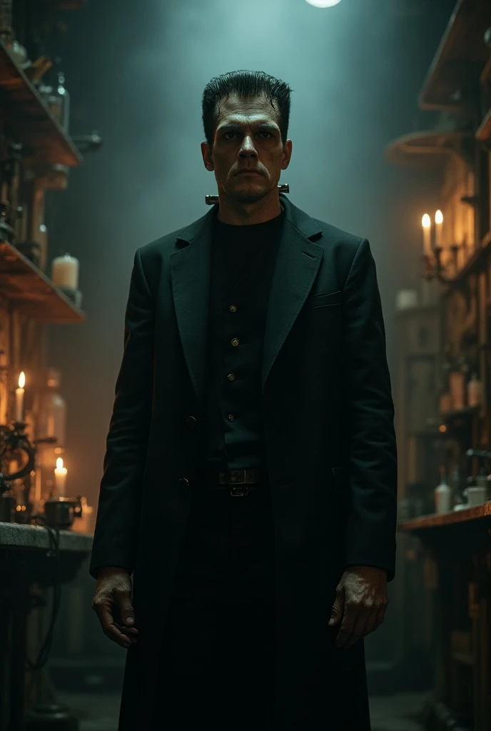 Frankenstein played by Oscar Isaac