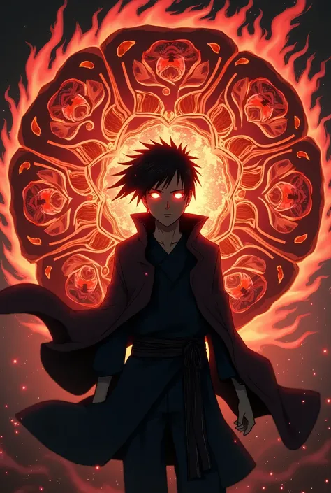 Create a Sharigam in the Naruto universe that combines Madaras and Shisus Sharingan