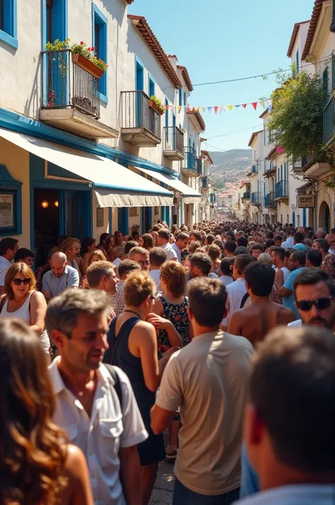 Hundreds of tourists storm cafe in Greece 