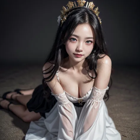 halloween a korean mystery woman,realistic, masterpiece, final detail,  realistic photo ,  intricate details, octane rendering, ...