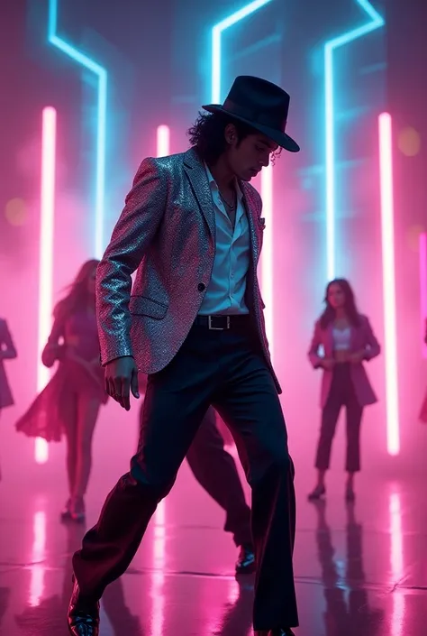 BTS Dynamite style image of Michael Jackson