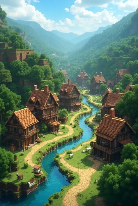 Minecraft village