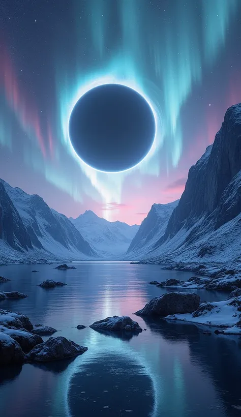 galaxy, aurora, black hole, interstellar, norway, poem scene