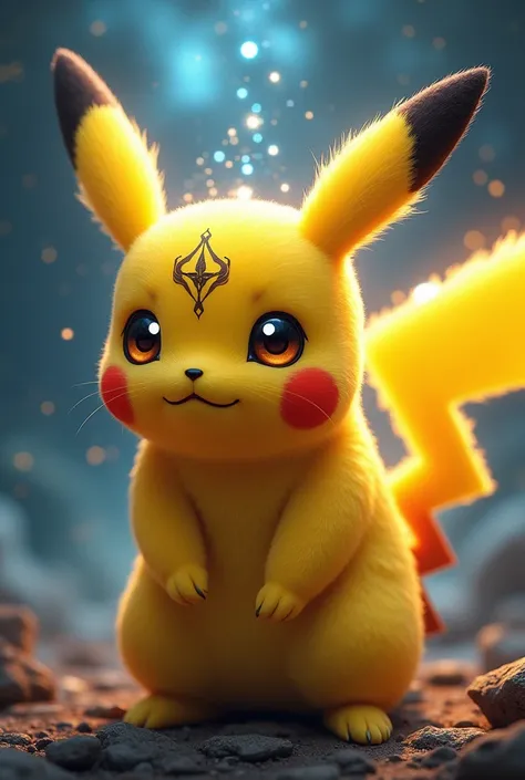 Pikachu with devi eyes