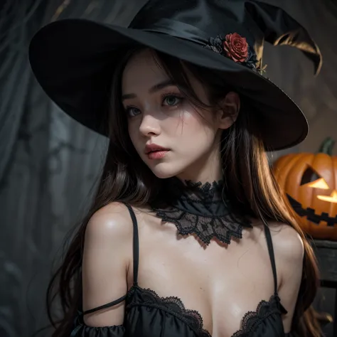 halloween a mysterious woman