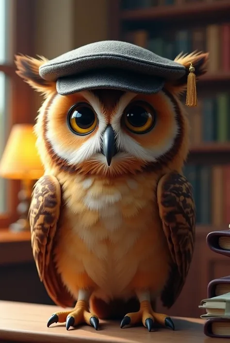  high quality,  Intelligent Quiz Screensaver, starring an owl in a cap 