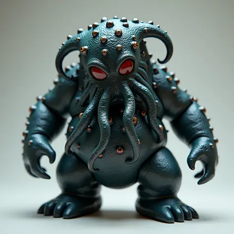 3D rendering, a toy, action figure, full body shot, Shoggoths from the Cthulhu Mythos are jet-black, iridescent, slimy creatures with countless eyes floating on their surface. They are amorphous and have no fixed form, and are highly plastic and ductile, a...